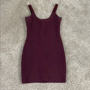 Marciano purple bodycon dress